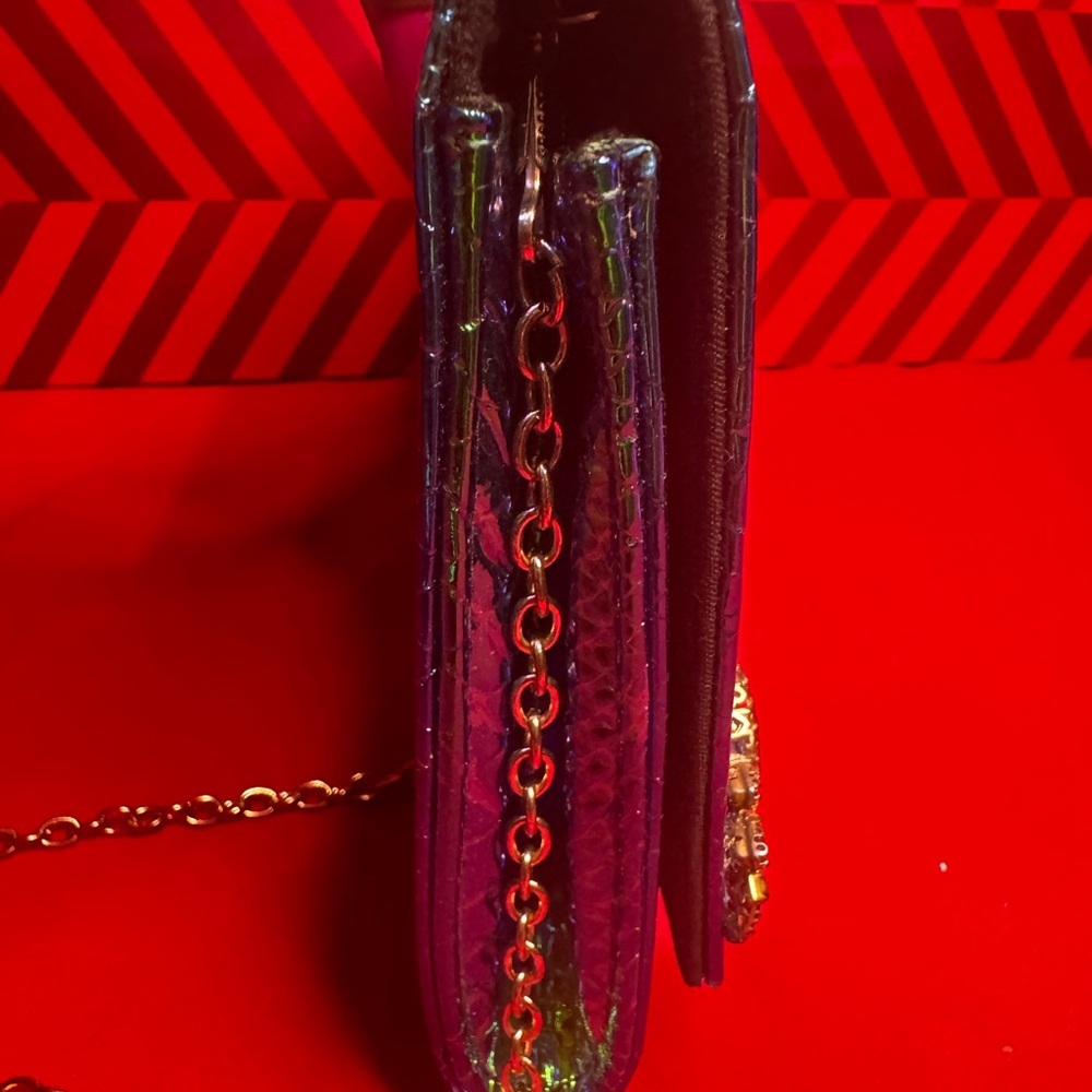 Custom Jeweled B by Bakers Iridescent Clutch Bag – Pre-Owned Statement Piece - Picture 5 of 5